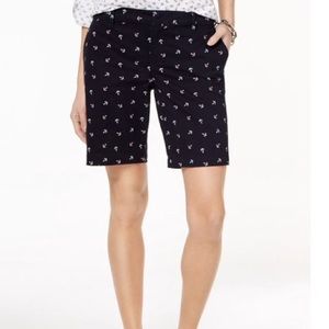 NWT TOMMY HILFIGER ANCHOR NAVY BLUE 9” SHORTS SIZE 6 Z505-16